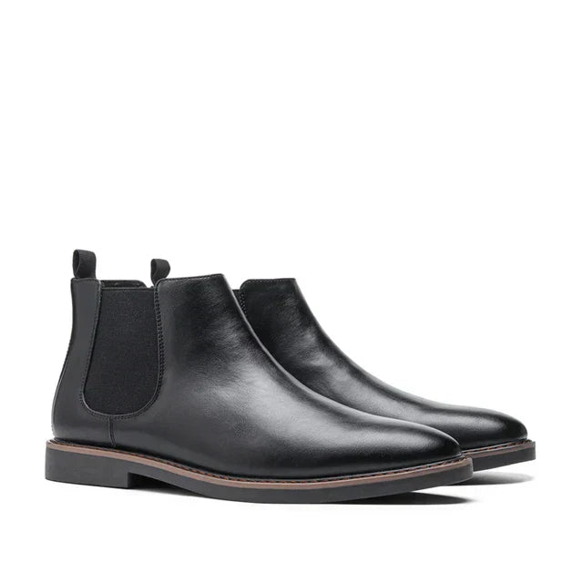 Men’s Chelsea Boots | Classic Leather Slip-On | Cushioned Footbed
