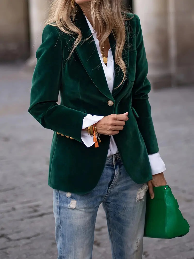 Caterina - Elegant velvet blazer