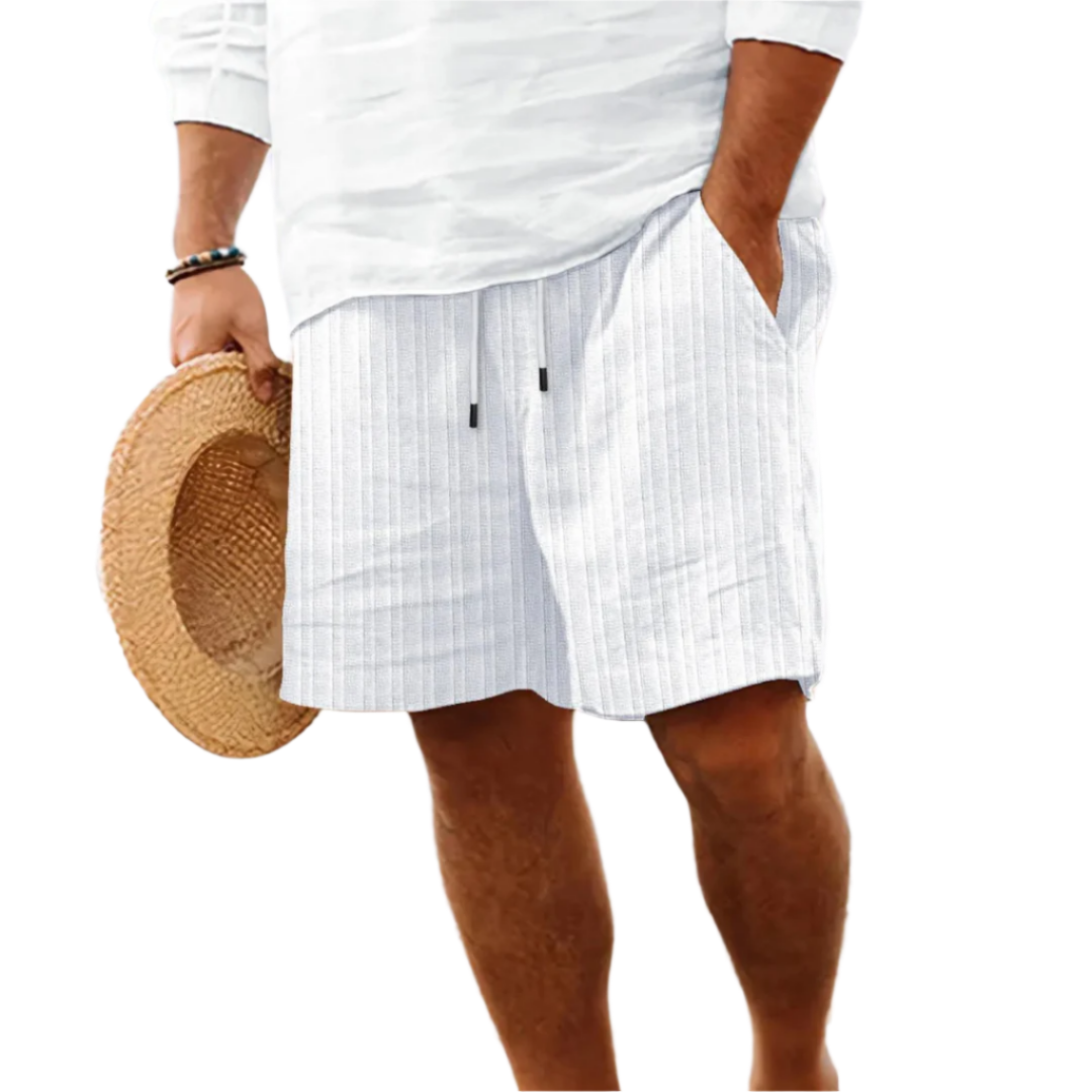 Men’s Linen-Blend Shorts | Lightweight | Summer Casual Wear