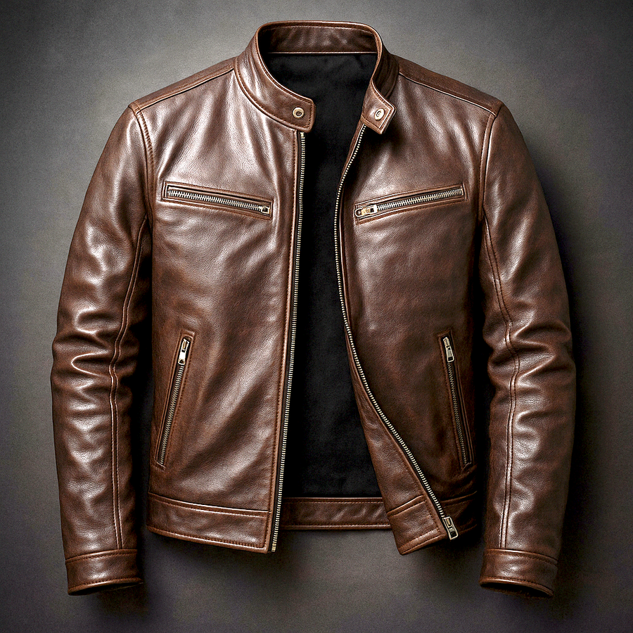 Harrison | Vintage Leather Café Racer Jacket