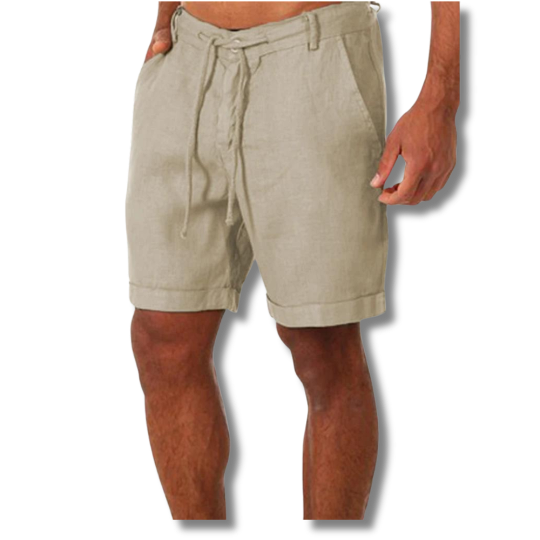 Men’s Rolled-Hem Cotton Shorts | Casual Summer Everyday Wear