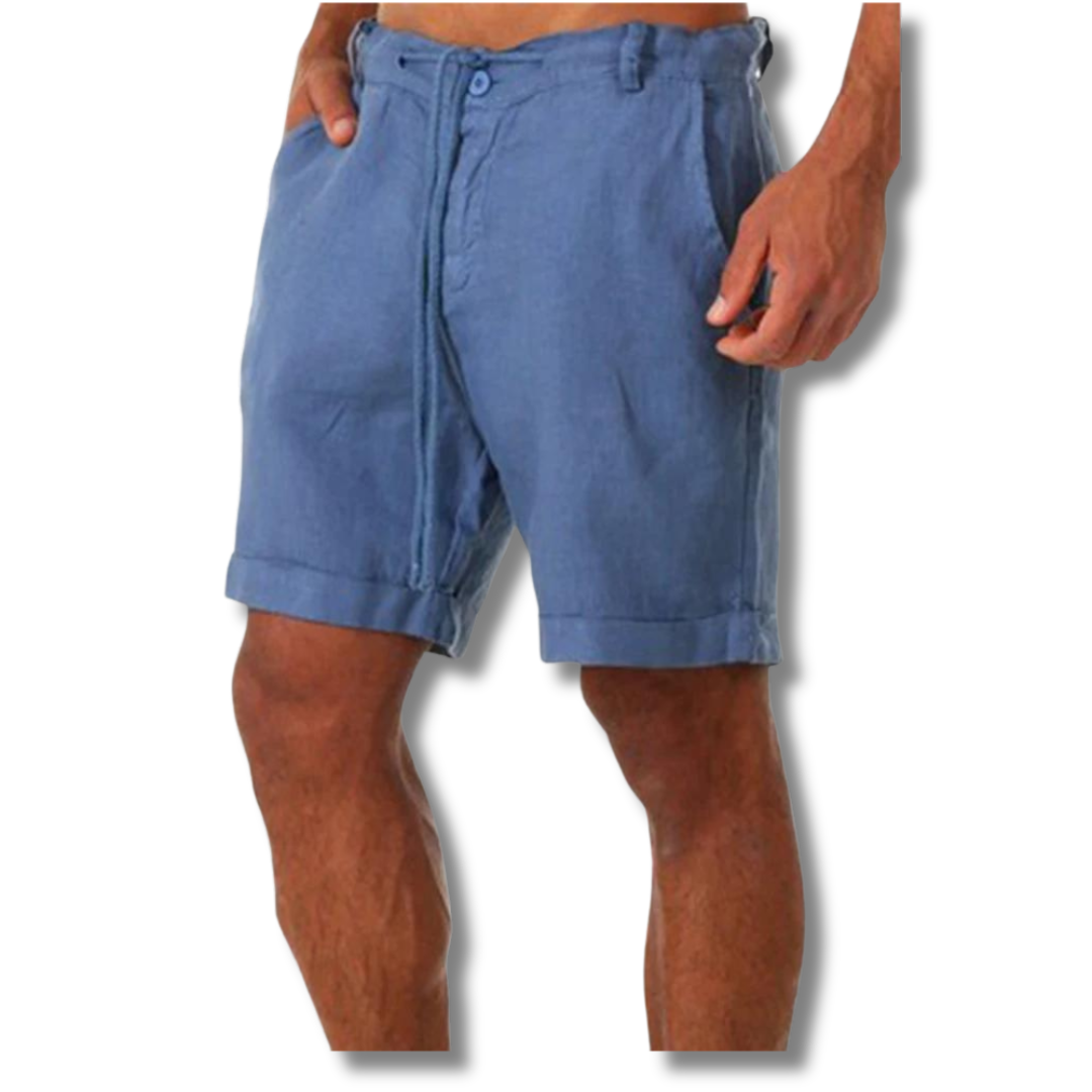 Men’s Rolled-Hem Cotton Shorts | Casual Summer Everyday Wear