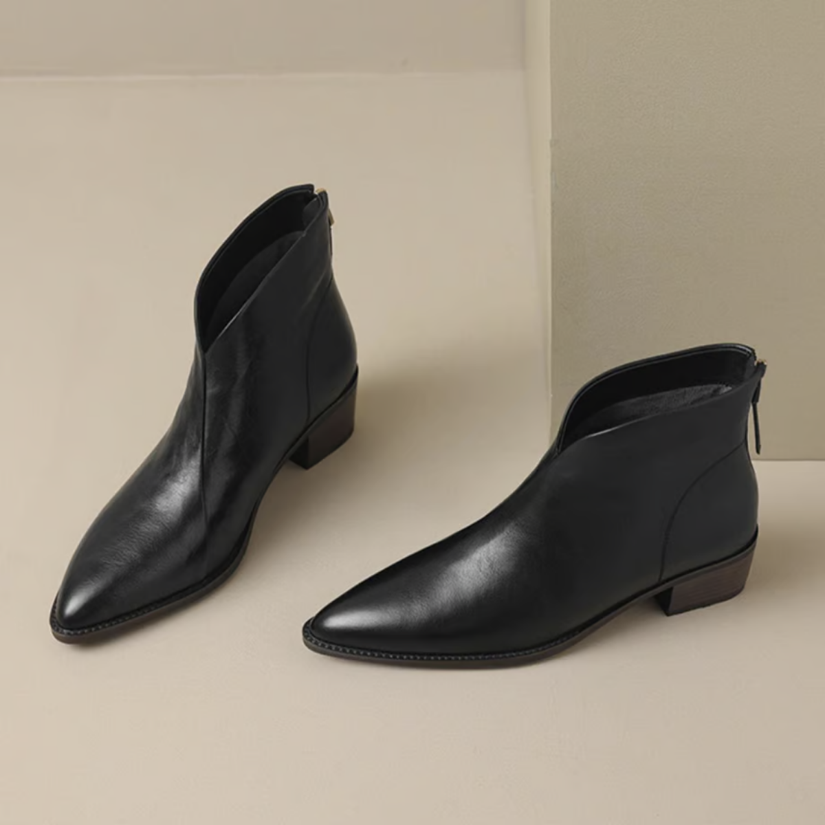Kimberly | Luxury Ankle Boots with Low Heels