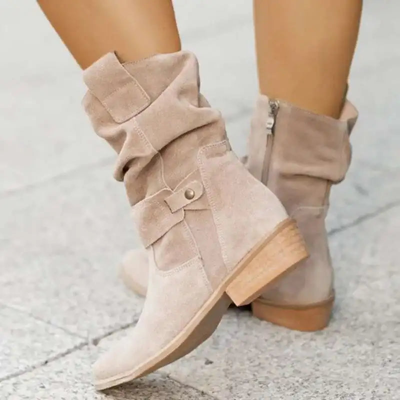 Women's Suede Knee-High Boots