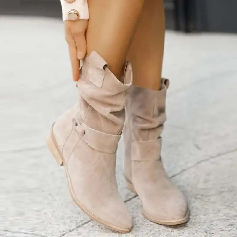 Women's Suede Knee-High Boots