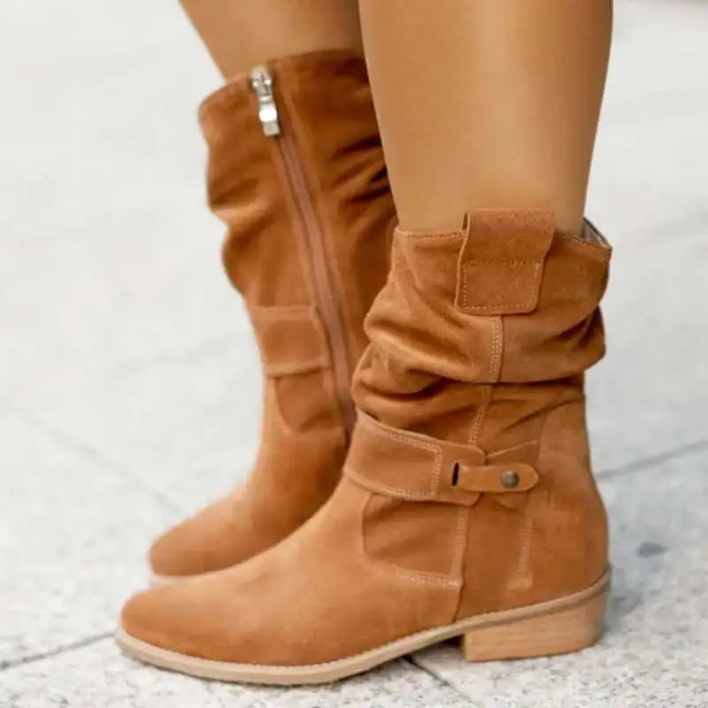 Women's Suede Knee-High Boots