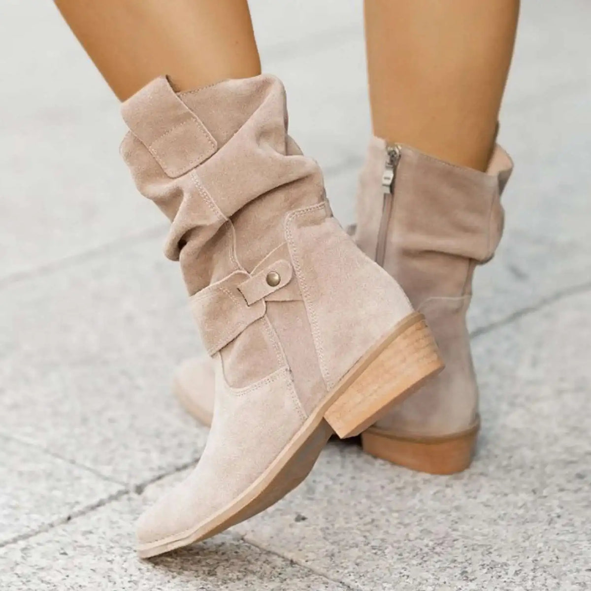 Women's Suede Knee-High Boots