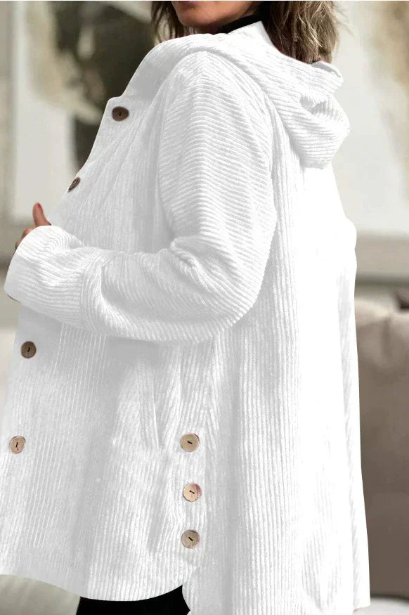 Stella - Cozy Corduroy Hooded Jacket