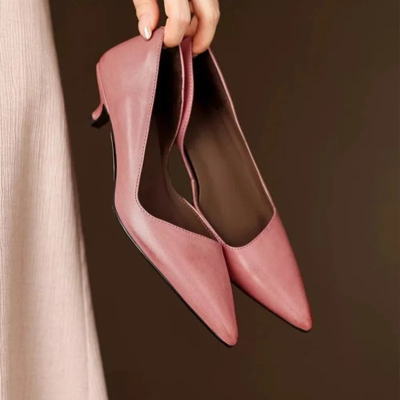 Elvaria Leather Heels