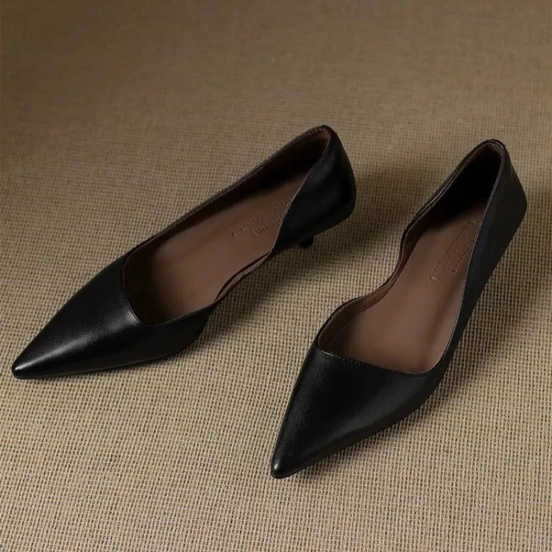 Elvaria Leather Heels