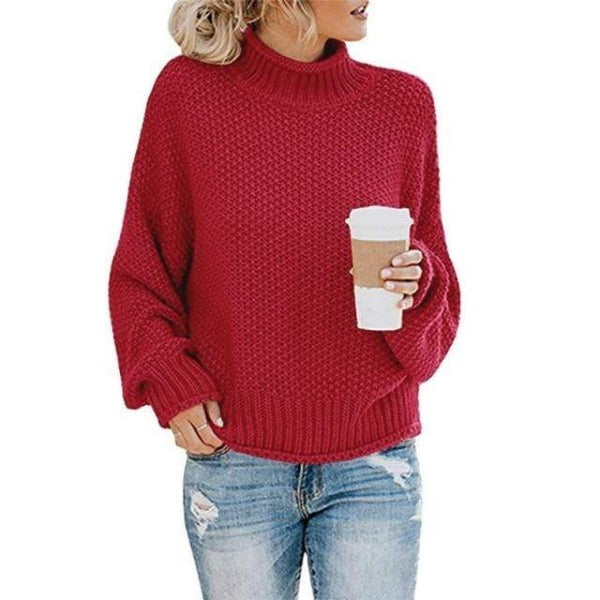 Iris™ - LOOSE KNIT PULLOVER SWEATER WITH RELAXED FIT