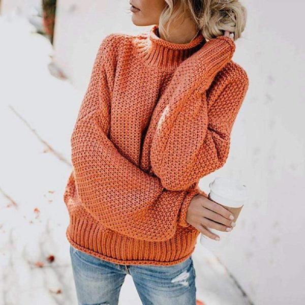 Iris™ - LOOSE KNIT PULLOVER SWEATER WITH RELAXED FIT
