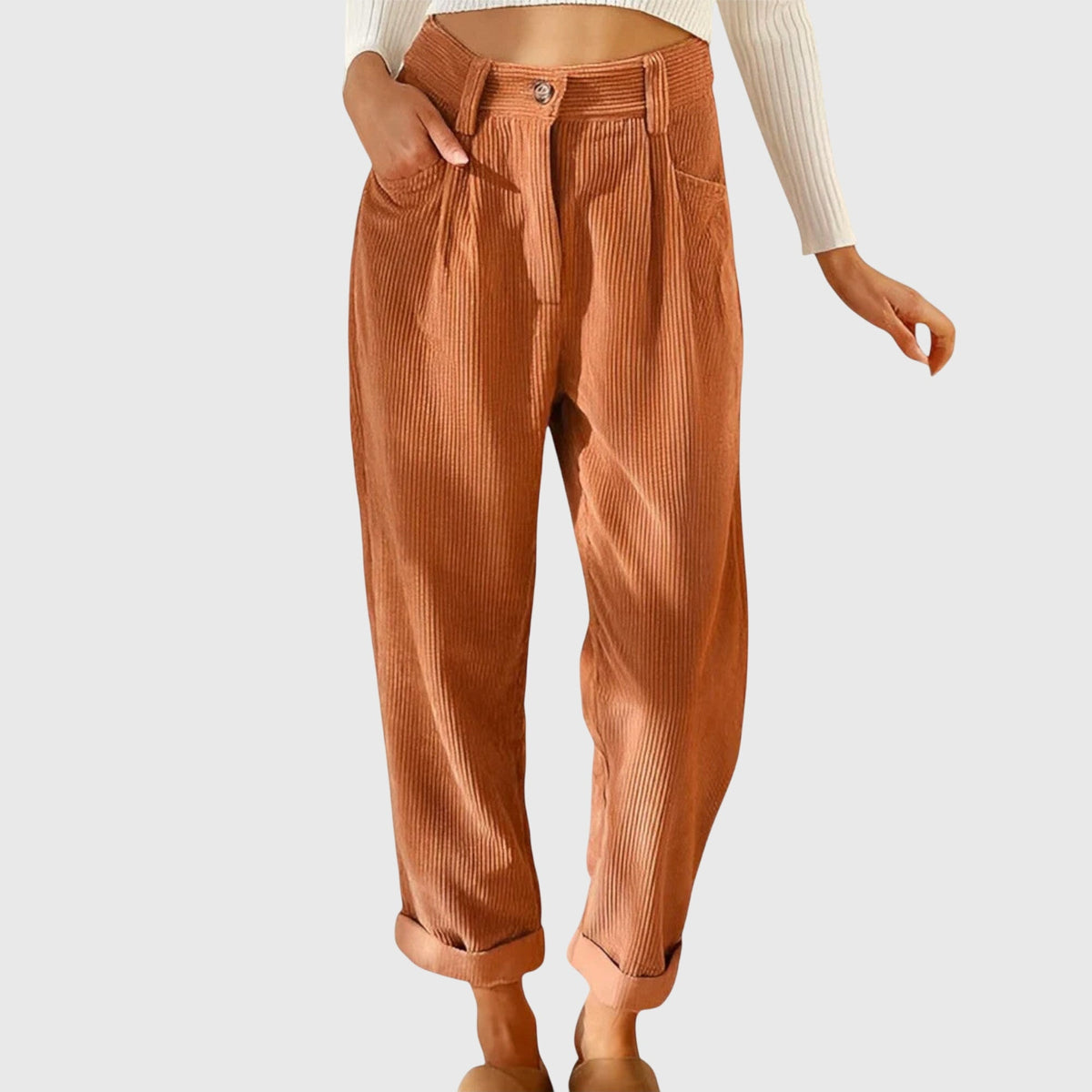 Kaitlyn | Modern Cord Trousers