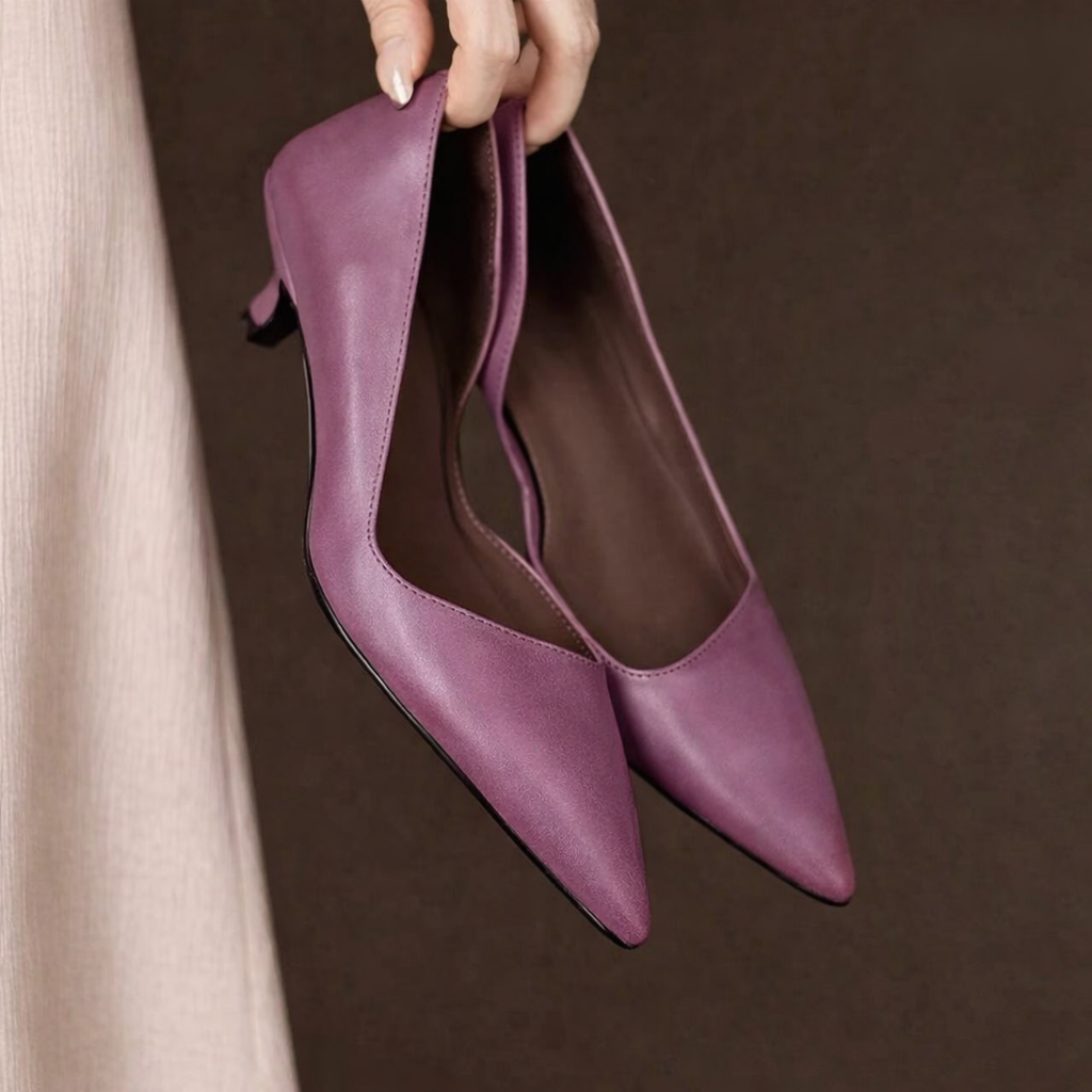 Elvaria Leather Heels
