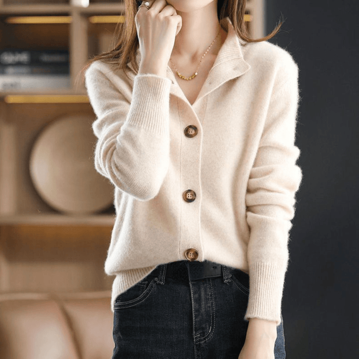 Anny - Cashmere Knitted Cardigan