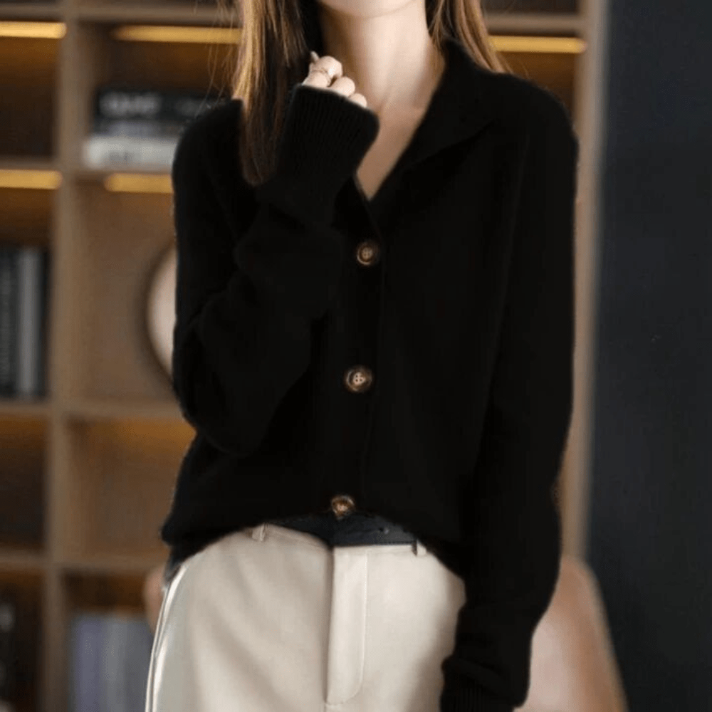 Anny - Cashmere Knitted Cardigan