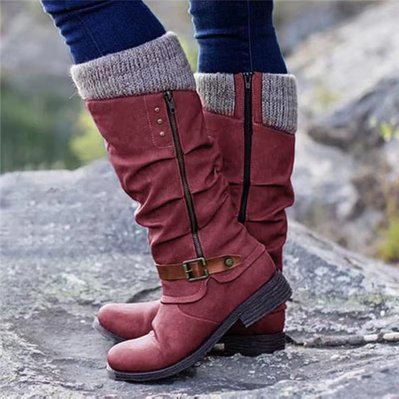 Women's Knee High Boots With Non-Slip Rubber Soles